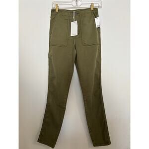 Joie Andira High Rise Skinny Utility Pants women’s Size 26 Green New